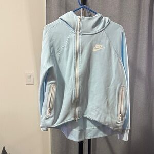 Nike Sky Blue Hoodie with White Accents